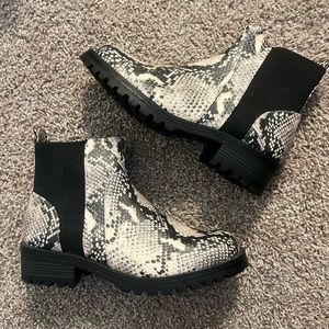 Snakeskin boots